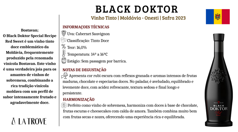 Vinho Black Doktor Special Recipe Red Sweet