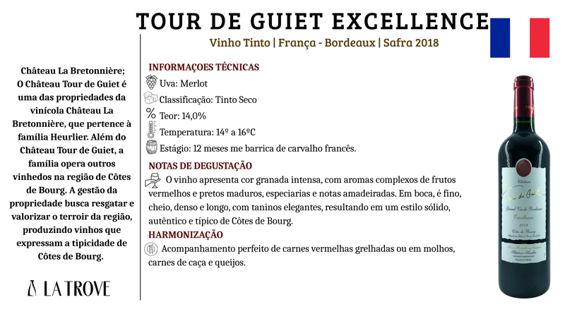 Vinho Tinto Château Tour de Guiet Excellence 2018