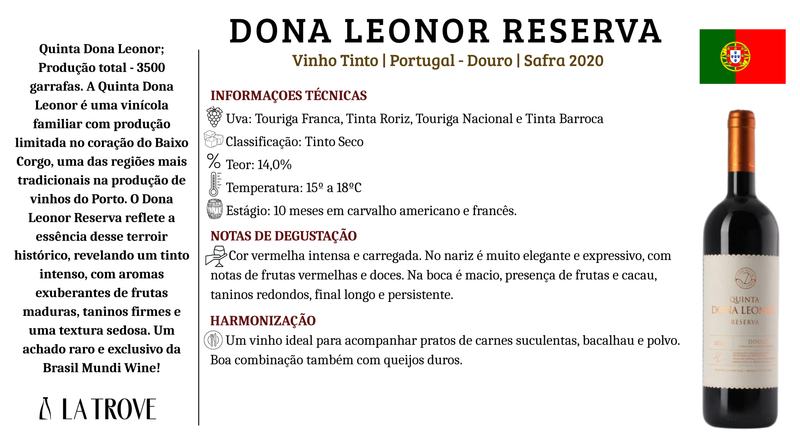 Vinho Tinto Quinta Dona Leonor Reserva - DOC Douro 2020