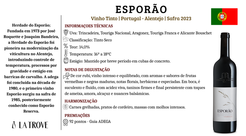 Vinho Tinto Esporão Colheita 2023