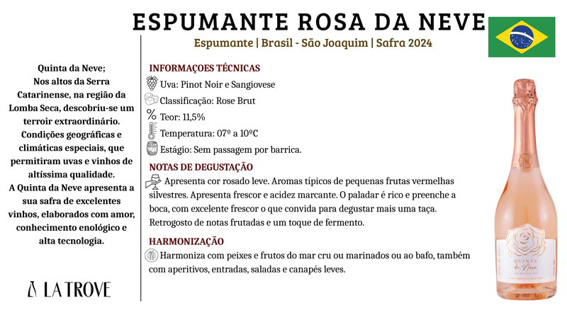 Espumante Quinta da Neve Rosa da Neve Rosé Brut