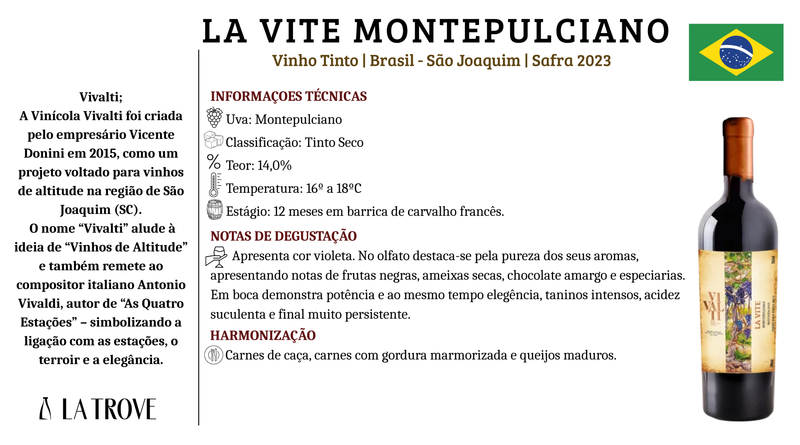 Vinho Tinto Vivalti Montepulciano 2023