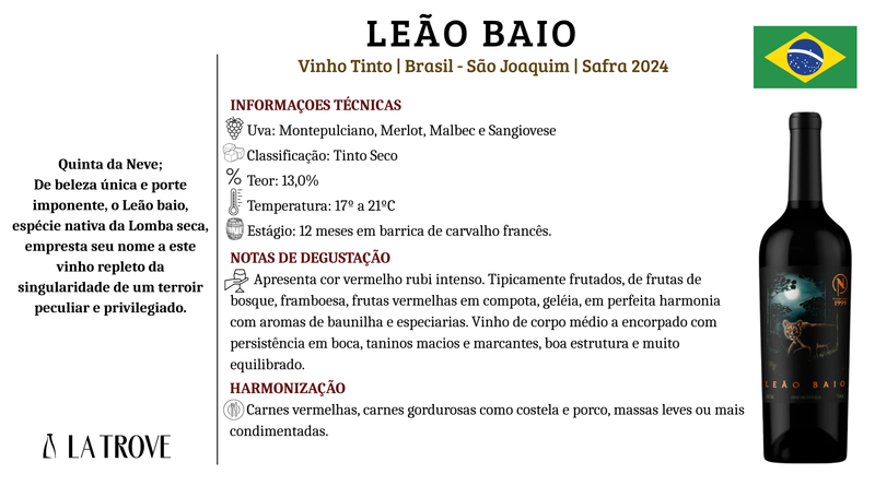 Vinho Tinto Quinta da Neve Leão Baio 2024
