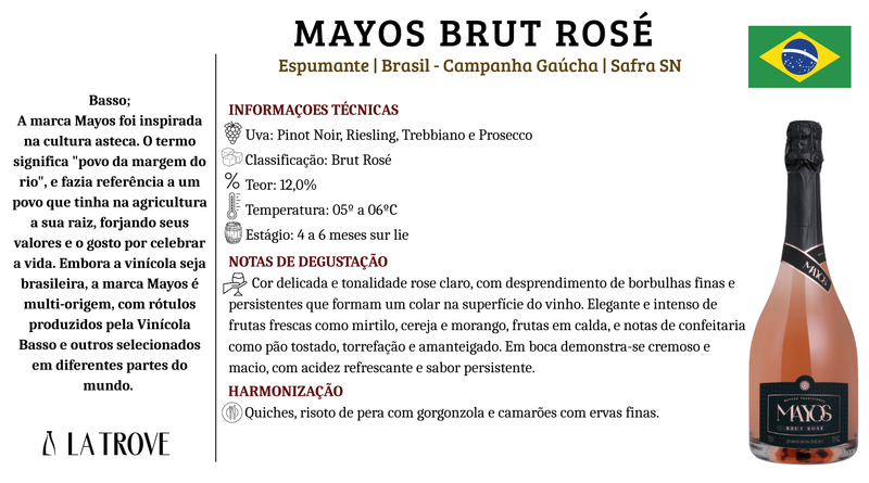 Espumante Mayos Brut Rosé
