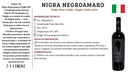 Vinho Tinto Nigra Negroamaro Puglia IGP 2022