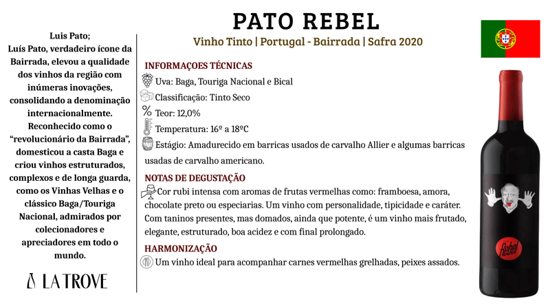 Vinho Tinto Luis Pato Rebel 2020