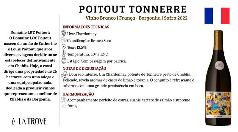 Vinho Branco Poitout Tonnerre