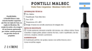 Vinho tinto PONTILLI wines Roble Malbec 2022