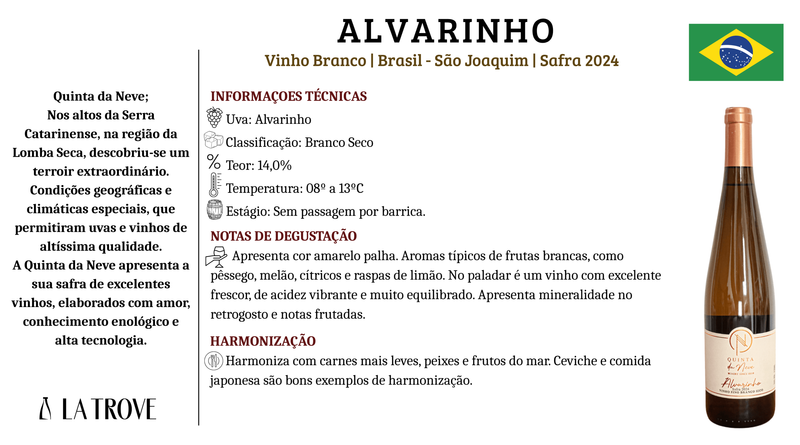 Vinho Branco Quinta da Neve - Alvarinho 2024