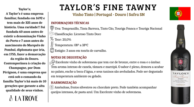 Vinho do Porto Taylors Porto Fine Tawny