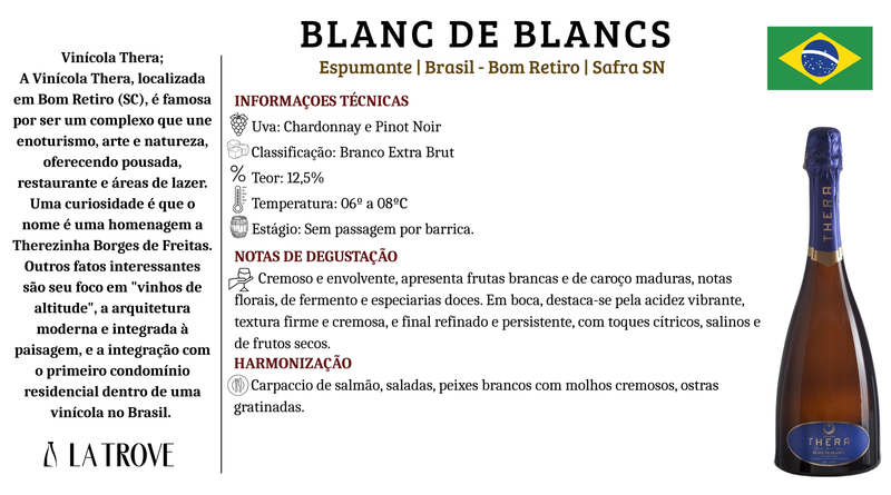 Espumante Branco Thera - Blanc de Blancs Extra Brut
