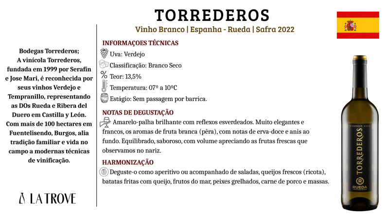 Vinho Branco Torrederos Verdejo