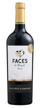 Vinho Tinto Faces do Brasil Lidio Carraro Merlot 2023